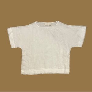 Chicos oversized paper bag white t shirt top
